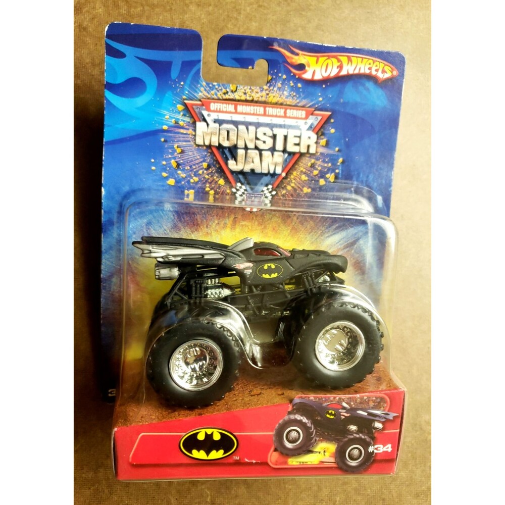 2006 Hot Wheels MONSTER JAM AVENGER Batmobile Batman #34 Monster Jam Series 1:64